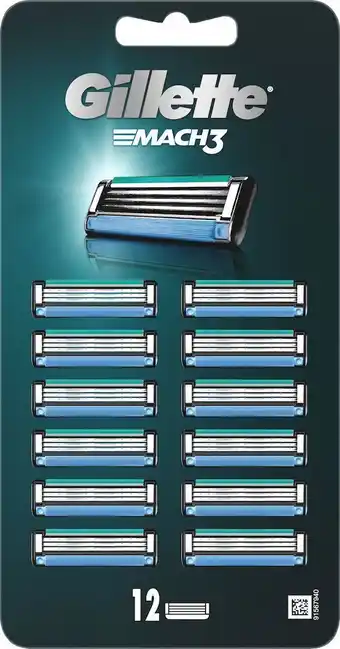 Gillette mach3 vertical 12-pack