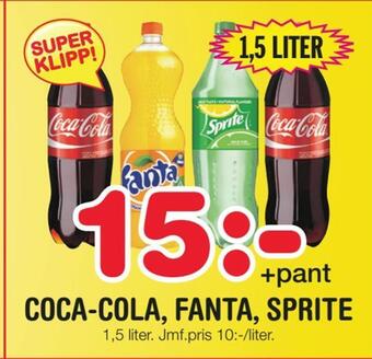 Nya Pulsen Coca-cola, fanta, sprite erbjuda
