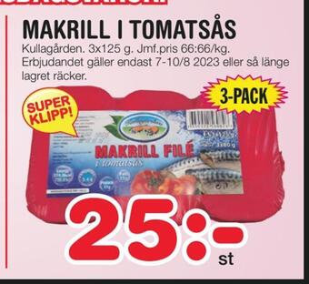 Makrill i tomatsås