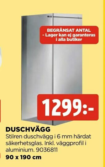 Jem&Fix Duschvägg erbjuda