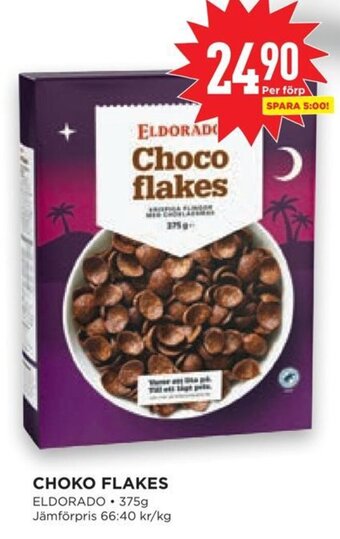 Willys Hemma CHOKO FLAKES ELDORADO 375g erbjuda