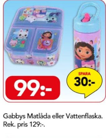 Bo Ohlsson Gabbys Matlåda eller Vattenflaska erbjuda