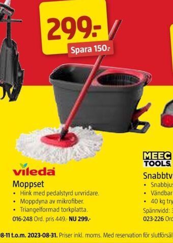 Jula Vileda easy wring & clean moppset erbjuda