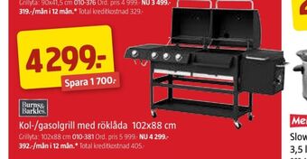 Jula Burns & barkles grill erbjuda