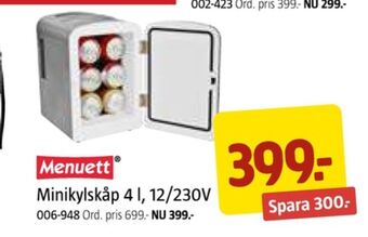 Jula Menuett kylskåp erbjuda