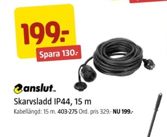 Jula Anslut skarvsladd erbjuda