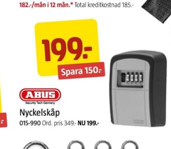 Jula Abus nyckelskåp erbjuda