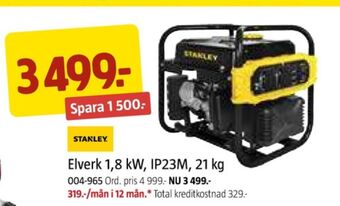 Jula Stanley elverk erbjuda