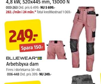 Jula Bluewear arbetsbyxor erbjuda
