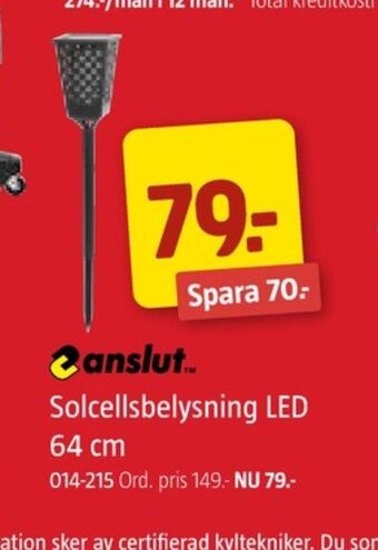 Jula Anslut solcellslampor erbjuda