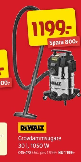 Jula Dewalt grovdammsugare erbjuda