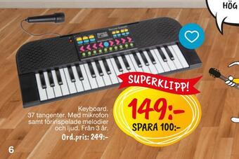 Leklust Keyboard erbjuda