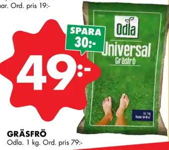 ÖoB Odla Gräsfrö 1kg erbjuda