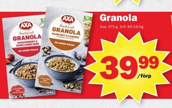 Pekås Granola erbjuda