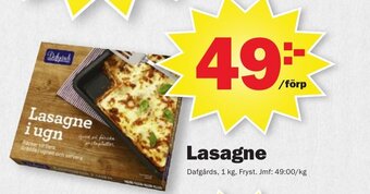 Pekås Lasagne erbjuda