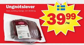 Pekås Ungnötslever erbjuda