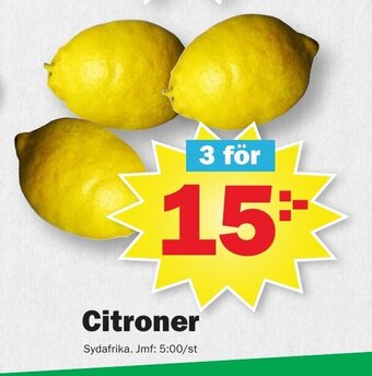Pekås Citroner erbjuda