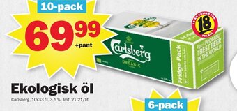 Pekås Ekologisk öl erbjuda
