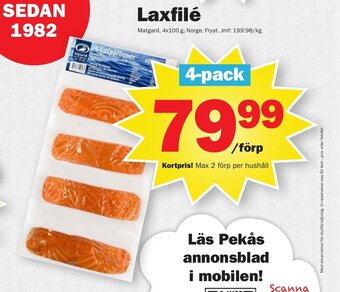 Pekås Laxfilé erbjuda