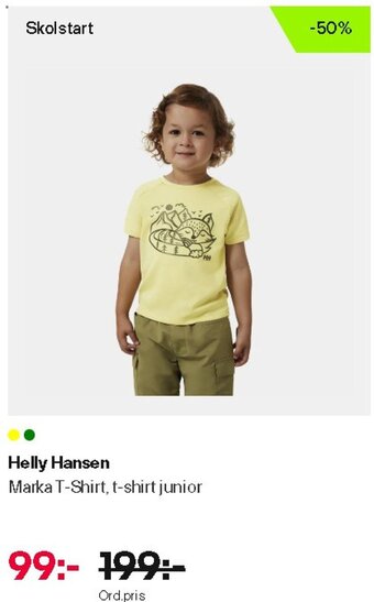 XXL Helly Hansen Marka T-Shirt, t-shirt junior erbjuda
