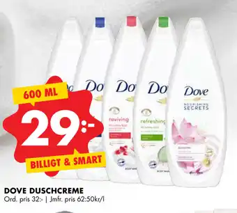 ÖoB Dove Duschcreme 600ml erbjuda