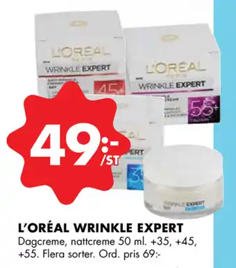 ÖoB L'Oréal Wrinkle Expert 50ml erbjuda