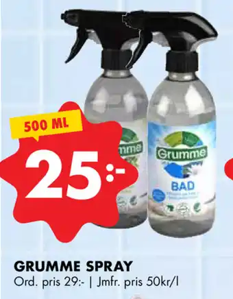 ÖoB Grumme Spray 500ml erbjuda