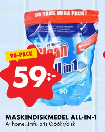 ÖoB Maskindiskmedel Alll-in-1 90-pack erbjuda
