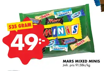 ÖoB Mars Mixed Minis 535 gram erbjuda