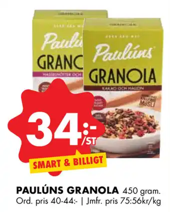 Paulúns Granola 450 gram