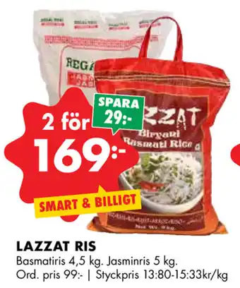 ÖoB Lazzat Ris 4,5kg erbjuda