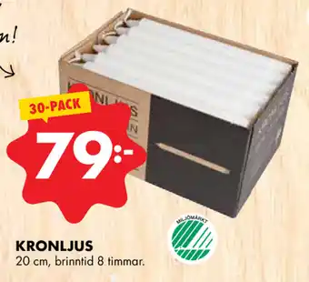 ÖoB Kronljus 20cm 30-pack erbjuda