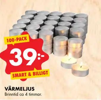 ÖoB Värmeljus 100-pack erbjuda