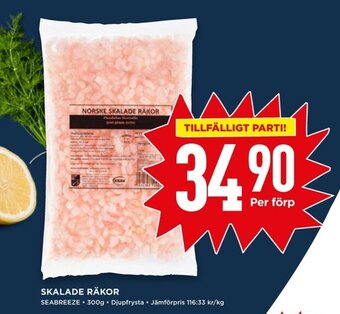 Seabreeze Skalade Räkor 300g