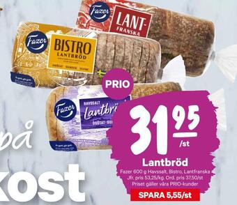 City Gross Lantbröd erbjuda