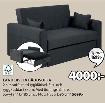 JYSK Landerslev bäddsoffa erbjuda