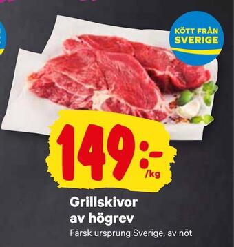 City Gross Grillskivor av högrev erbjuda