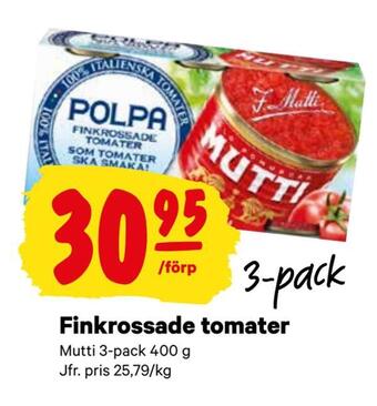 Finkrossade tomater