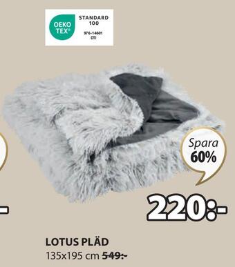 JYSK Lotus pläd erbjuda