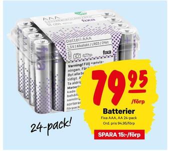 City Gross Batterier erbjuda