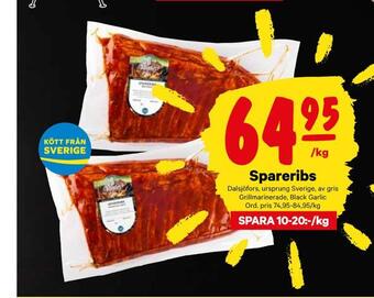City Gross Spareribs erbjuda