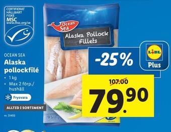 Lidl Alaska pollockfilé erbjuda