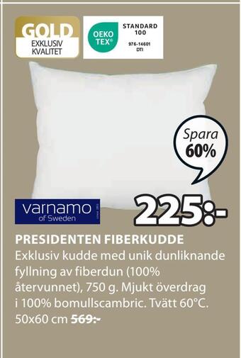 JYSK Presidenten fiberkudde erbjuda