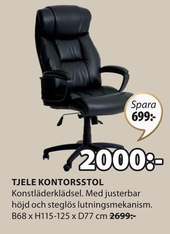 JYSK Tjele kontorsstol erbjuda