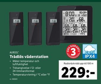 Lidl Trådlös väderstation erbjuda