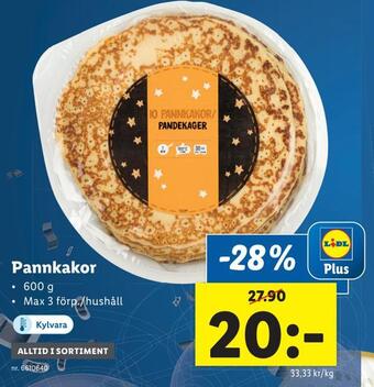 Lidl Pannkakor erbjuda