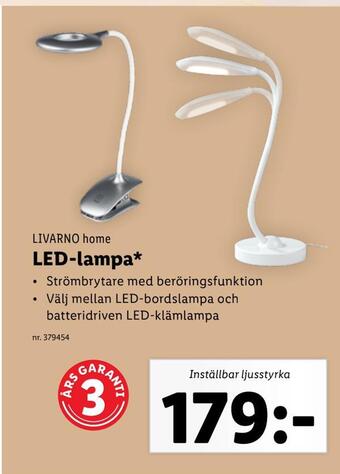 Lidl Led-lampa erbjuda