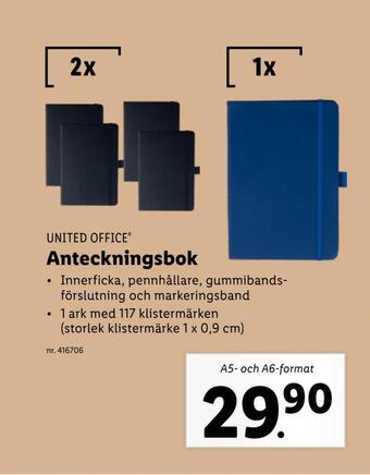 Lidl Anteckningsbok erbjuda