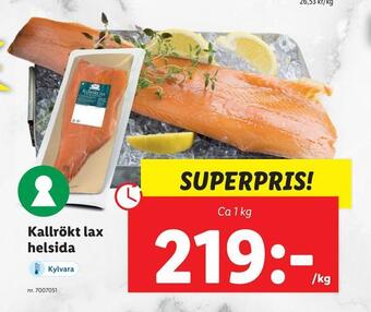 Lidl Kallrökt lax helsida erbjuda