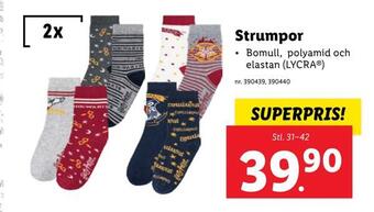 Lidl Strumpor erbjuda